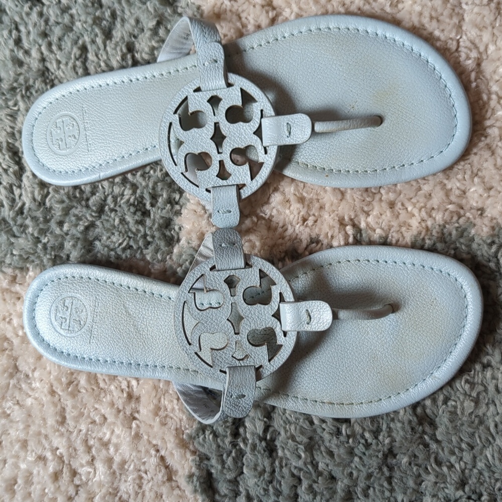 Tory Burch spring blue miller sandals 10M